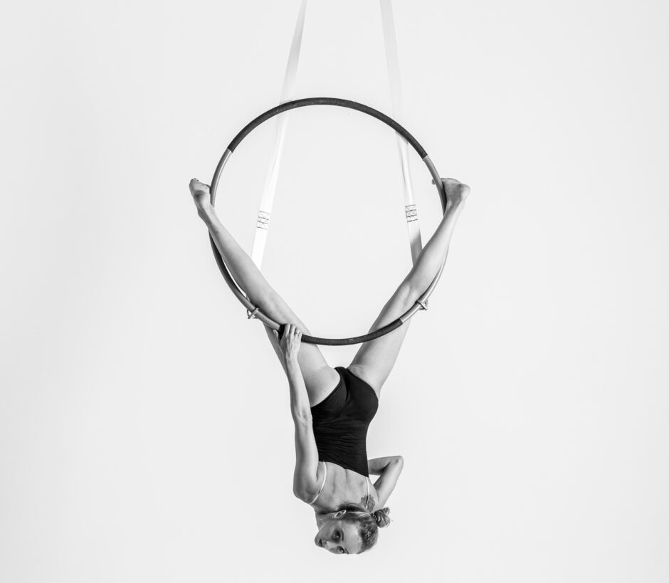 stage aériens trapèze tissu cerceau animé par anna mur