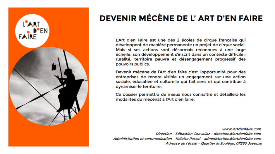mécénat art d'en faire