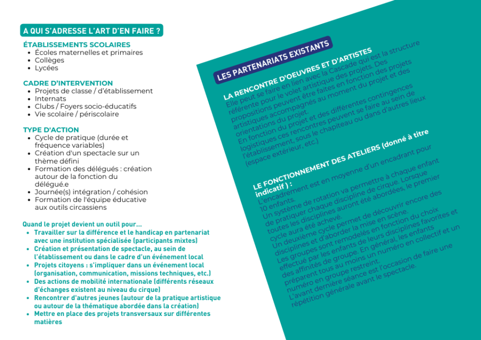 ardèche joyeuse cirque écoles