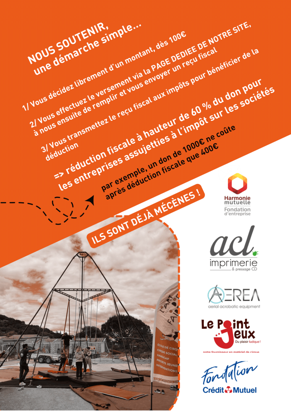 mécénat à l'Art d'en faire