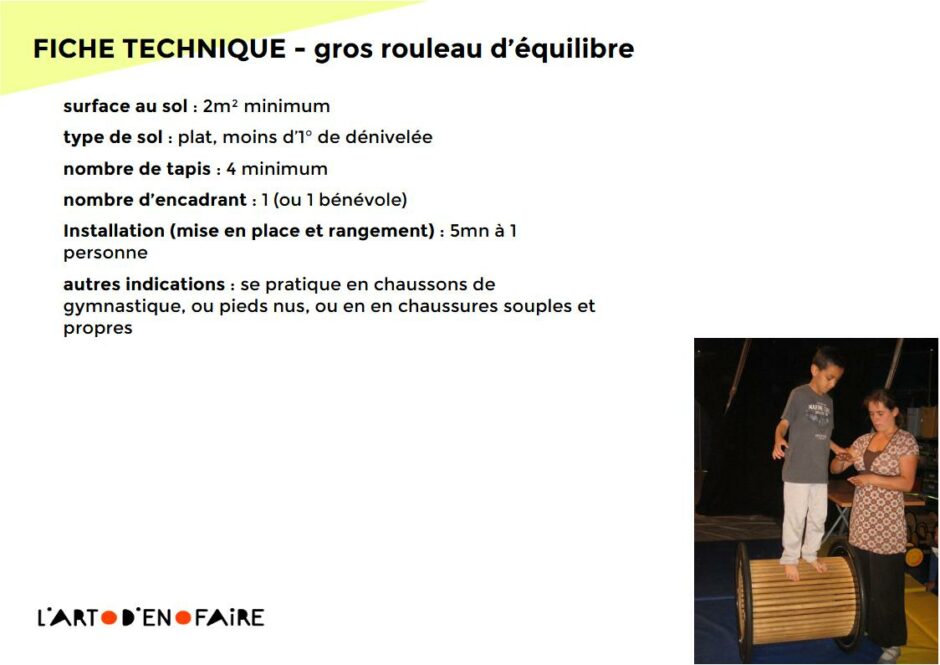 fiches techniques gros rouleau