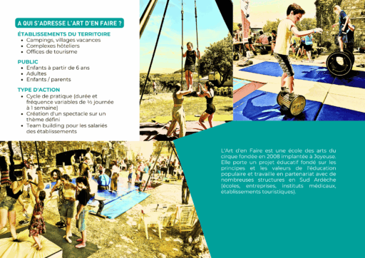 arts du cirque au camping