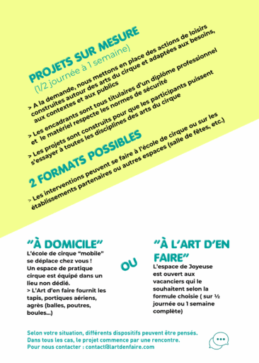 arts du cirque au camping