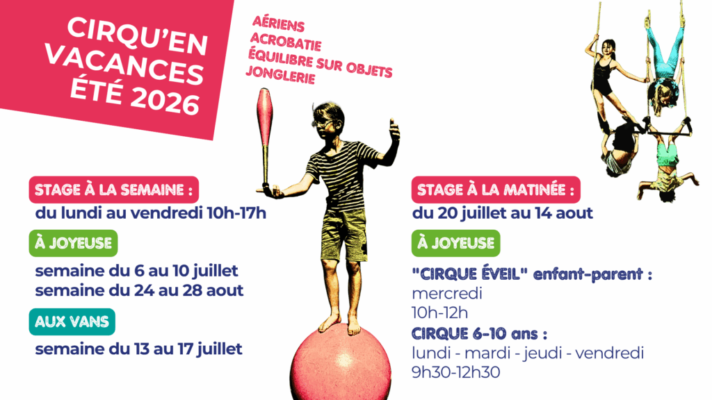 Stages cirque vacances
