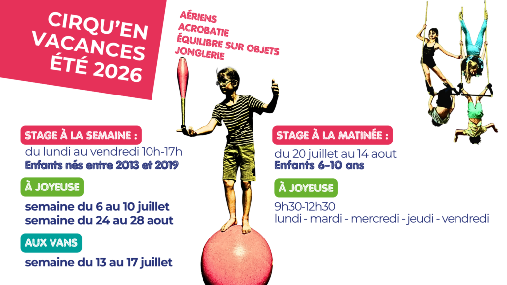 Stages cirque vacances