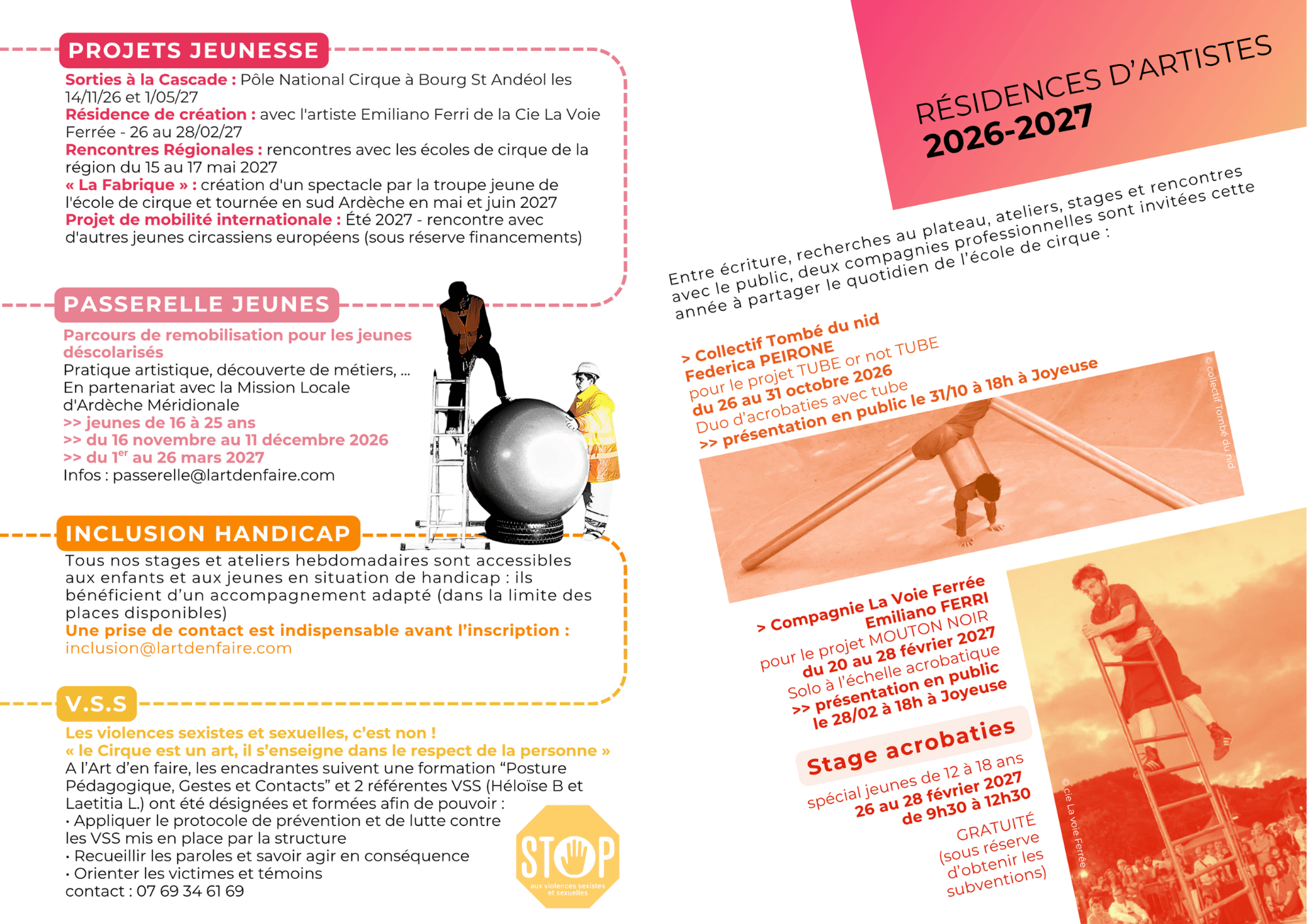 05 école de cirque 2026-2027 résidences et jeunesse